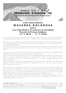 scheda dello spettacolo