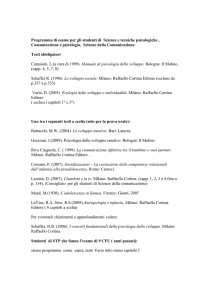 Programma di esame per gli studenti di Scienze e tecniche
