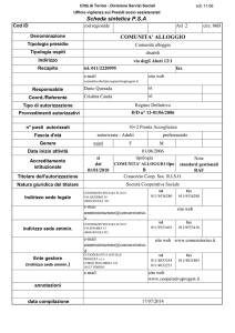 Comunità Alloggio, via Abeti 12/1, 10156 Torino