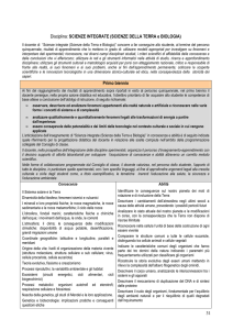 31 Disciplina: SCIENZE INTEGRATE (SCIENZE DELLA TERRA e