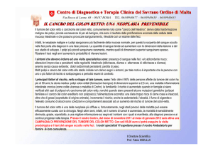 informativa tumore colon retto - Associazione dipendenti della