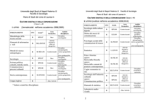 Università degli Studi di Napoli Federico II Facoltà di Sociologia