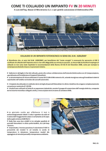 come ti collaudo un impianto fotovoltaico