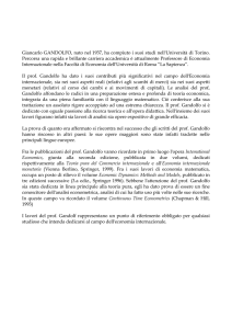 Giancarlo GANDOLFO, nato nel 1937, ha compiuto i suoi studi nell