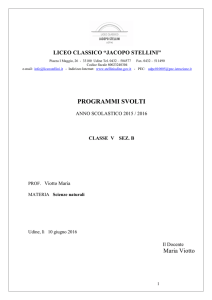 5B - Liceo classico "Jacopo Stellini"
