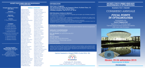 CONGRESSO ANNUALE FOCAL POINTS IN OFTALMOLOGIA
