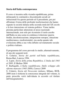 Storia Dell`italia Contemporanea