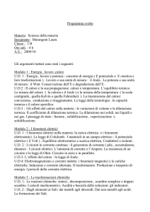 Programma svolto Materia - ISIS `R. Del Rosso