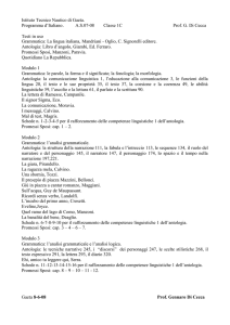 Istituto Tecnico Nautico di Gaeta. Programma d`Italiano