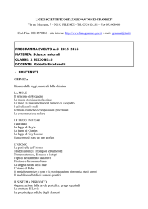 Scienze 2S - Liceo A. Gramsci