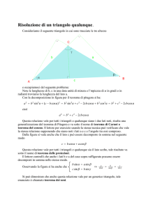 Risoluzione di un triangolo