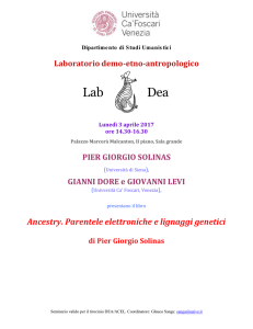 Ancestry. Parentele elettroniche e lignaggi genetici