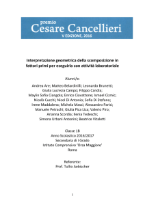 Interpretazione geometrica della scomposizione in fattori primi per