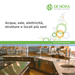 Acqua, sale, elettricità, strutture e locali più sani