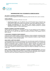 informazioni ecografia ginecologica