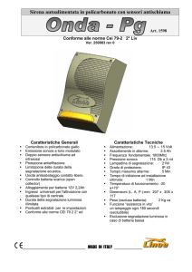 Sirena autoalimentata in policarbonato con sensori antischiuma
