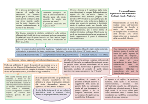 Il senso del tempo. Significato e fine della storia fra Kant, Hegel e