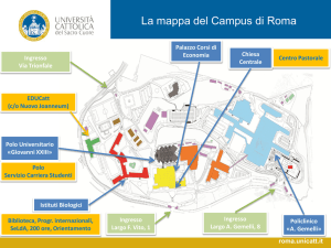 Mappa Campus Roma Università Cattolica