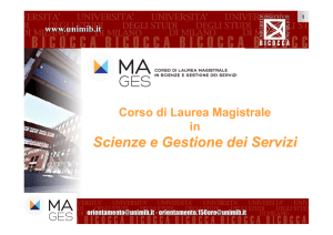 Scienze e Gestione dei Servizi