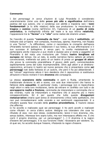 Sei personaggi in cerca d`autore (commento)