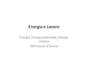 Energia e Lavoro - Macroarea di Scienze