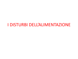 Disturbi dell`alimentazione 1