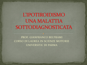 IPOTIROIDISMO UN PROBLEMA MISCONOSCIUTO