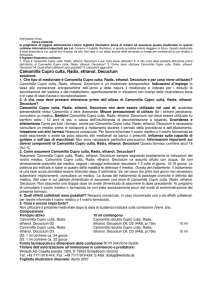 Camomilla Cupro culta, Radix, ethanol. Decoctum