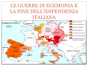 le guerre di egemonia in europa e la fine dell