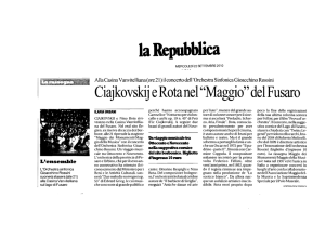 Ciaikovskij e Rota nel Maggio del Fusaro