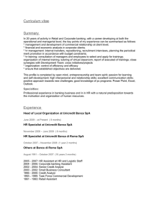 Curriculum vitae