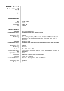Curriculum Vitae Formato Europeo