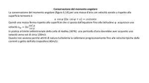 Conservazione del momento angolare