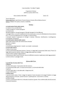 Chimica Scienze della Terra - Liceo Scientifico "LB Alberti"