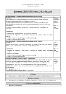 Programma INFORMATICA classe 2° M as 2015-2016