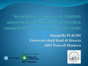 Sorveglianza sanitaria di studenti universitari: il contributo del