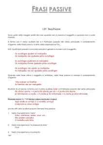 frasi passive - Chiara Cantoni