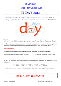 PI day 2013 - ISISS Geymonat