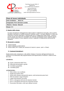 Piano di lavoro