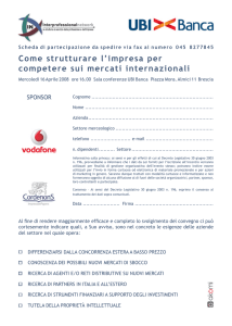 Come strutturare l`impresa per competere sui mercati internazionali