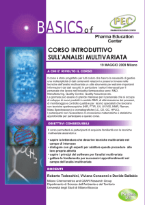 corso introduttivo sull`analisi multivariata corso