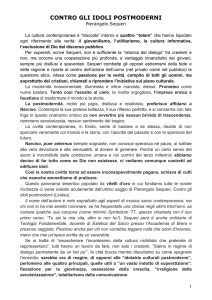 contro gli idoli postmoderni