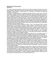 Eutanasia: oltre il caso personale Chiara Lalli Se