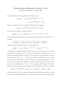 L`ultima parola sull`elemento di matrice  Giovanni B