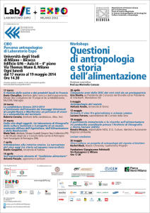 Questioni di antropologia e storia dell`alimentazione
