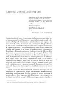 il nostro mondo, le nostre vite