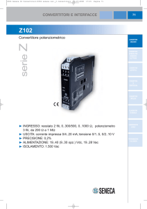 Z102 • Convertitore potenziometrico