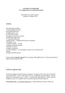 quel mattino lo svegliò il silenzio