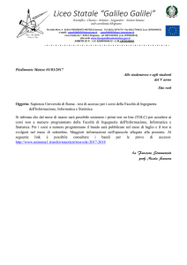 Test ingegneria - Liceo Statale "Galileo Galilei"