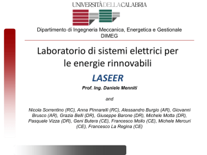 Sistemi Elettrici per l`Energia